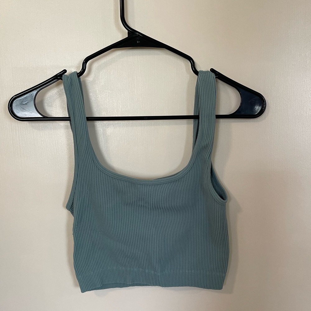 Zara blue green tank top